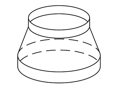 Reduzierstück auf Ø 125 mm