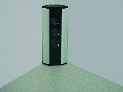 Energiebox für Eckmontage